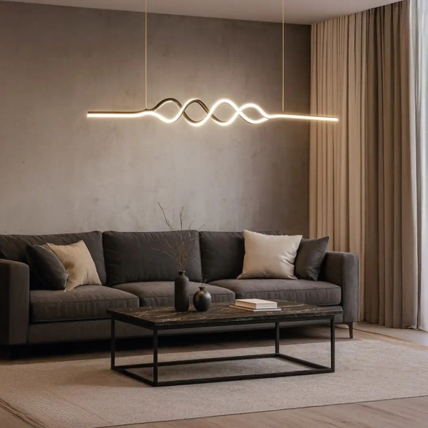 Lampa wisząca spirala ANCONA ML1575  LED 36W 4000K czarna