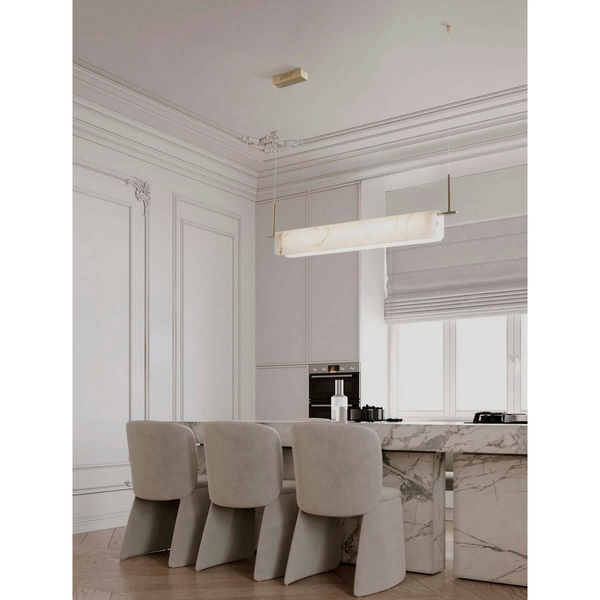 Wisząca lampa nad stół MAIRANA LE44621 LED 35W 3000K belka biała złota