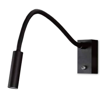 Regulowany kinkiet ścienny Rider W0046 Maxlight LED 3W 3000K do czytania czarny