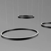 Zwisająca lampa nad stół BARI LE44317 LED 181W 3000K pierścienie czarny
