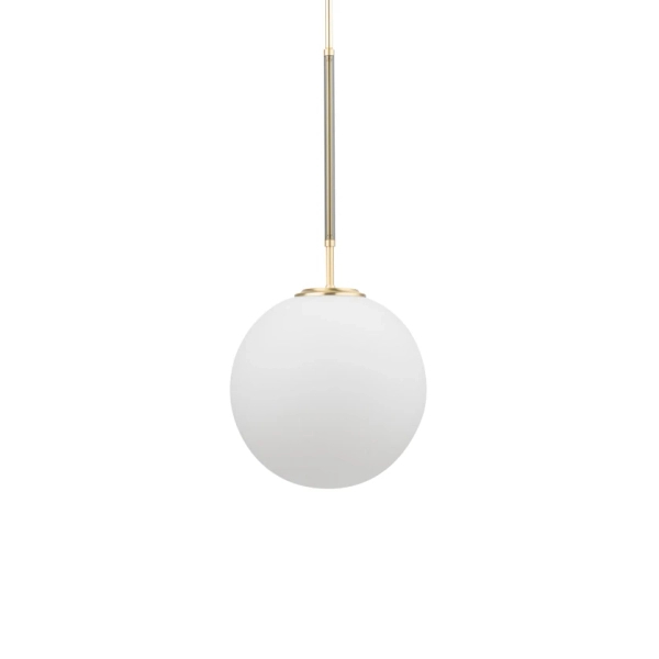 Kulista wisząca lampa nad stół Ultimo ULT-ZW-1 (ZM) 250 biała złoty mat