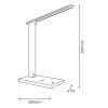 Gabinetowa lampa stolikowa POST BLACK ML1630 LED 5W 3000-6500K czarna