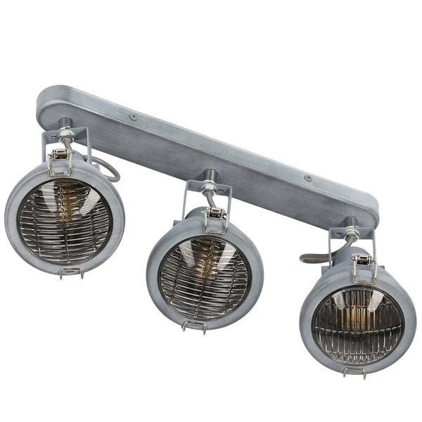 Kinkiet LAMPA industrialna CRODO 93-71125 Candellux regulowana OPRAWA metalowy plafon rustykalny szary