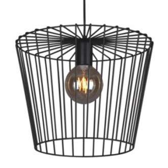 LAMPA druciana Soul K-4641 Kaja wisząca OPRAWA metalowy ZWIS klatka czarna