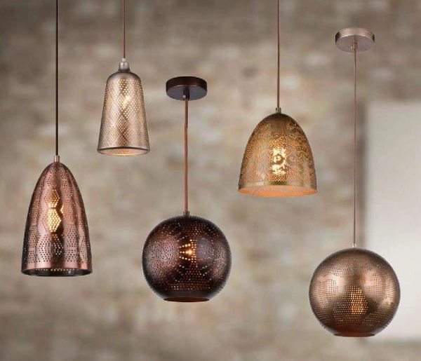 Orietalna lampa wisząca SFINKS 31-43276 marokański kula ball jasnobrązowa