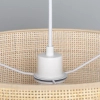 Wisząca lampa tuba Boho ABR-LW18-BH-E27 Abruzzo ratan beżowy