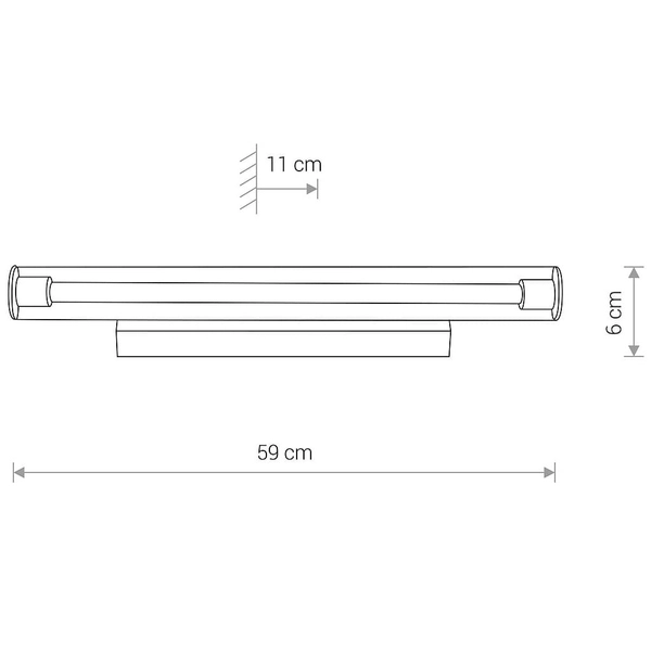 Lampa ścienna kuchenna Ion 8171 Nowodvorski LED 12W 3000K tuba transparentna
