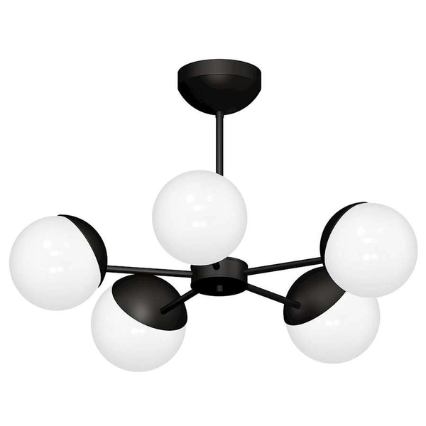 LAMPA sufitowa SFERA MLP8866 Milagro metalowa OPRAWA loftowy plafon kule balls na wysięgnikach sticks czarne białe