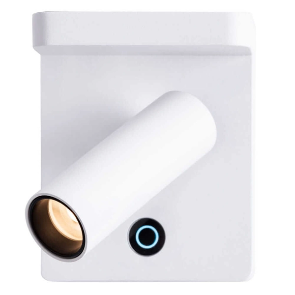 Kinkiet ścienny Lofer W0373 Maxlight LED 7W 3000K tubka do sypialni biała