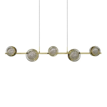 Modernistyczna lampa wisząca EUFORIA złota AZ6737 5xLED 30W 3000K do sypialni