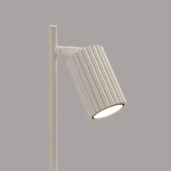 Gabinetowa lampa nocna KARBON SL.1605 z wtyczką ryflowana beżowa
