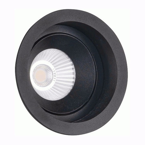 Kuchenna oprawa podtynkowa Hiden H0110 Maxlight LED 10W 3000K okrągła czarna