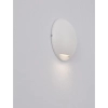 Okrągła lampa ścienna do ogrodu DONVELA LE75303 LED 3W 3000K IP65 biała