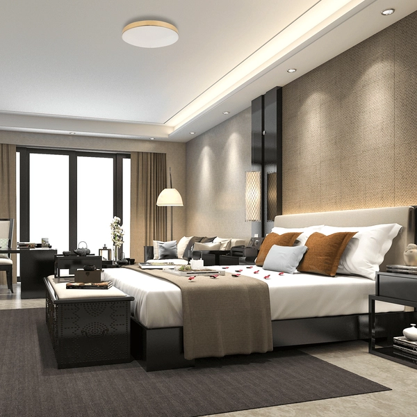 Złoty plafon nowoczesny Maya LED 15W 4000K natynkowy do łazienki