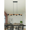 Zwieszana lampa na listwie VANTOS DL632312490 regulowana drewniana czarny