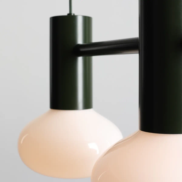 Nowoczesny żyrandol nad wyspę Flo 2 Moss 7000H26_S zielona