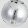 Kulista lampa wisząca Palla LP-2844/1P S CH szklana kula ball chrom