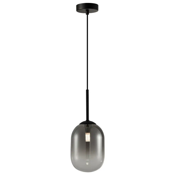 Szklana kula żyrandol ALIAS BLACK ML0322 do jadalni czarny