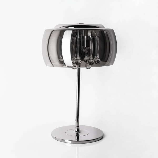 Stołowa lampa szklana Crystal T0076-03E-F4FZ do sypialni chrom
