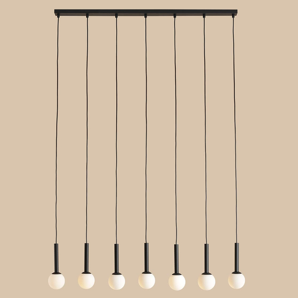 Lampa wisząca Riu 1121T1 Aldex nad wyspę metal czarna