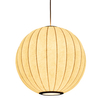 Okrągła wisząca lampa SILK ST-2330-30 Step jedwabna do sypialni biały