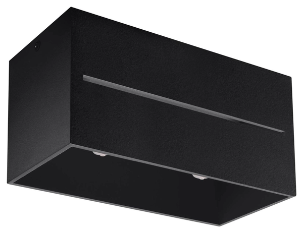 Natynkowa LAMPA sufitowa SL.0384 prostokątna OPRAWA metalowa downlight czarna
