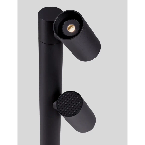 Stojąca lampa podwójna na taras MALONZO LE75160 LED 13W 3000K IP65 czarna