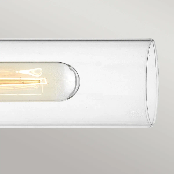 Podwójna lampa ścienna Ellison HK-ELLISON2-BK-BN nad lustro IP44 nikiel