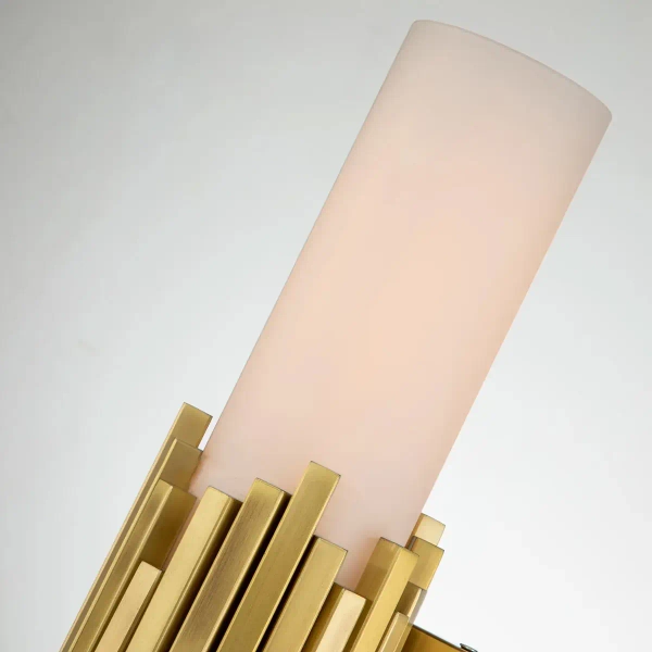 Łazienkowa lampa naścienna Marvele MARVELE-2WB-AB-OPAL IP44 mosiądz