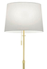 Podłogowa lampa sypialniana Lyon 409100308 złota biała