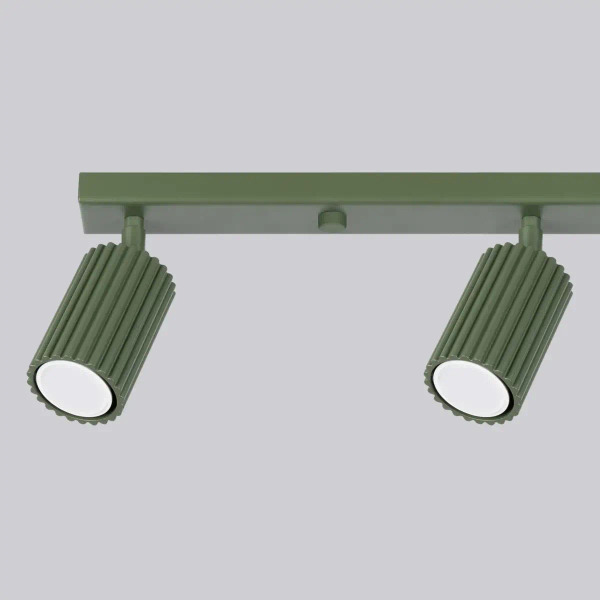 Sufitowa lampa na listwie KARBON  SL.1622 tubki oliwkowe