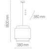 Ażurowa lampa wisząca Boho 6542 TK Lighting ratanowa brązowa czarna