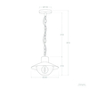 Wisząca lampa na taras Retro ABR-RRF-E27 Abruzzo IP54 czarny przezroczysty