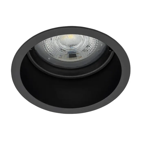 Wpuszczane oczko sufitowe CUP 10789 do jadalni czarne