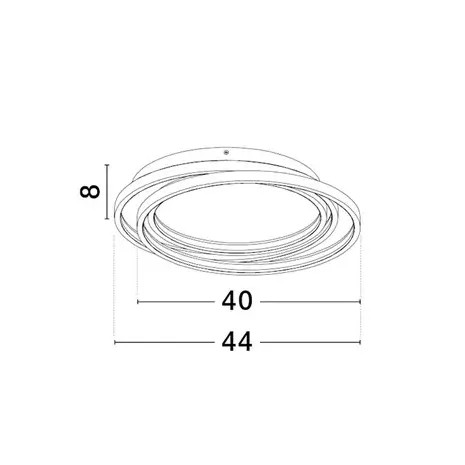 Sufitowa lampa TELVIRA LE45501 LED 27W 3000K do sypialni czarny
