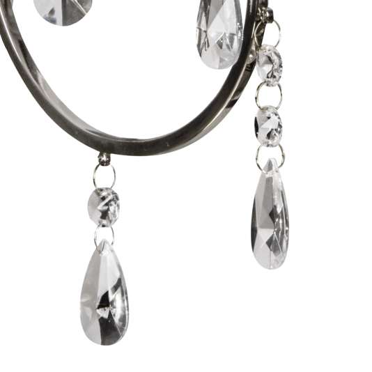 Ścienna lampa AURORA 21-96121 pałacowa z kryształkami glamour chrom