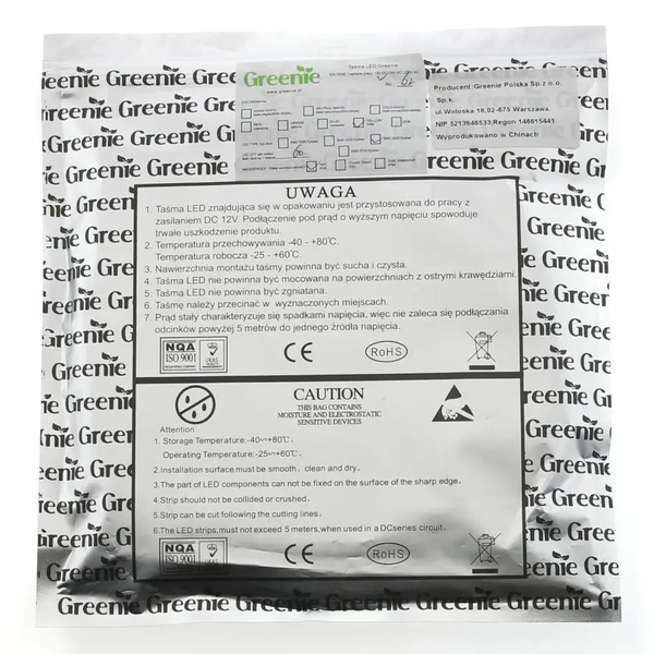 Taśma LED pasek TL206YW-50 Greenie LED 6W barwa żółta
