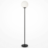 Podłogowa lampa Ring MOD013FL-01B Maytoni kulisty klosz biała czarna