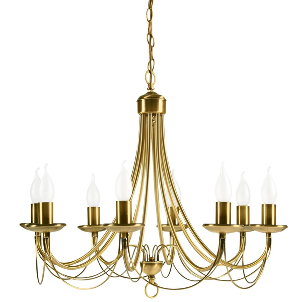 Wisząca lampa pałacowa MUZA 38-69187 metalowa zwis na łańcuchu patyna