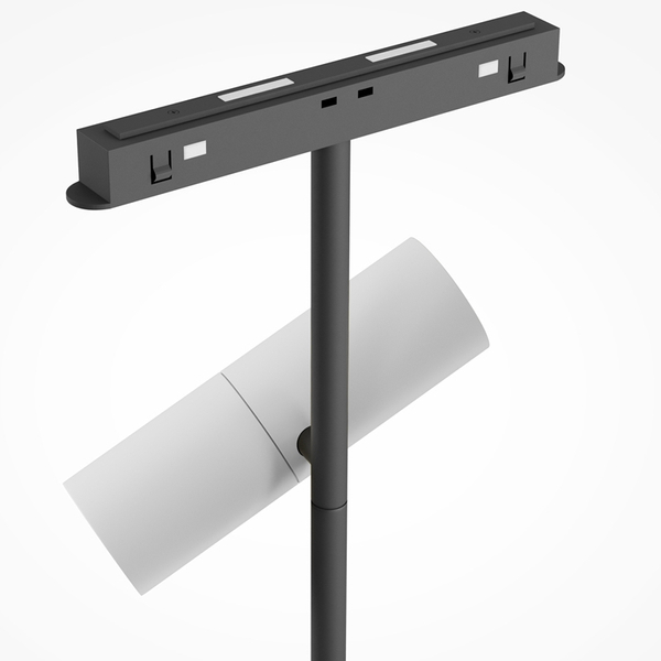 Lampa do szyn magnetyczna Elti TR005-2-2X12W3K-BW LED 24W 3000K tuba biała czarna