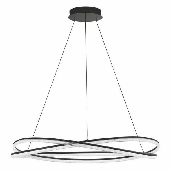 Lampa zwisająca do salonu ILAVE LE44323 LED 68W 3000K wstęga czarna