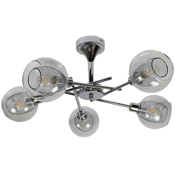 Plafon Ozzo 35-72252 metalowa szklane kule balls przezroczyste chrom