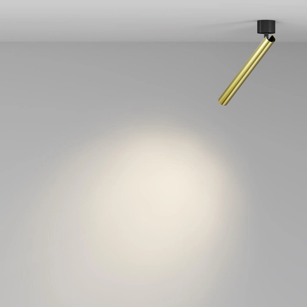 Sufitowa lampa metalowa Focus C141CL-L300-6W3K-BBS LED 6W 3000K mosiądz