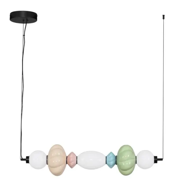 Lampa wisząca do jadalni CASURNO LE45223 LED 23W 3000K zielona niebieska