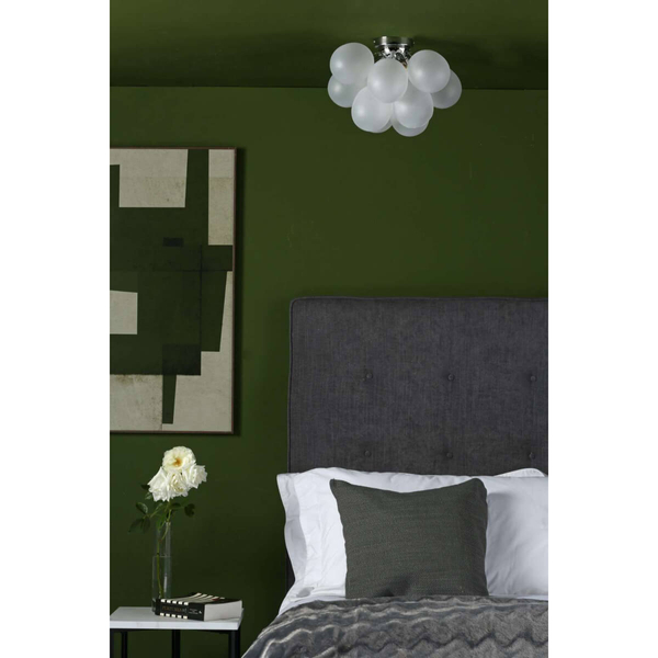 Molekułowa lampa sufitowa Bubbles BUB5202 bańki biały chrom