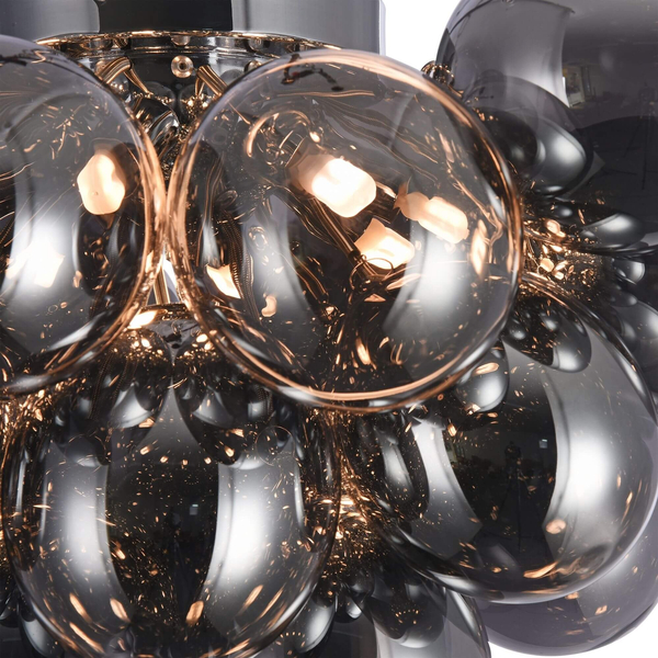 LAMPA sufitowa BALBO MOD112CL-08N Maytoni szklana OPRAWA bąbelki bubbles przydymione