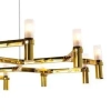 Lampa wisząca ST-8043-12B GOLD Step modernistyczna metalowa designerska złota