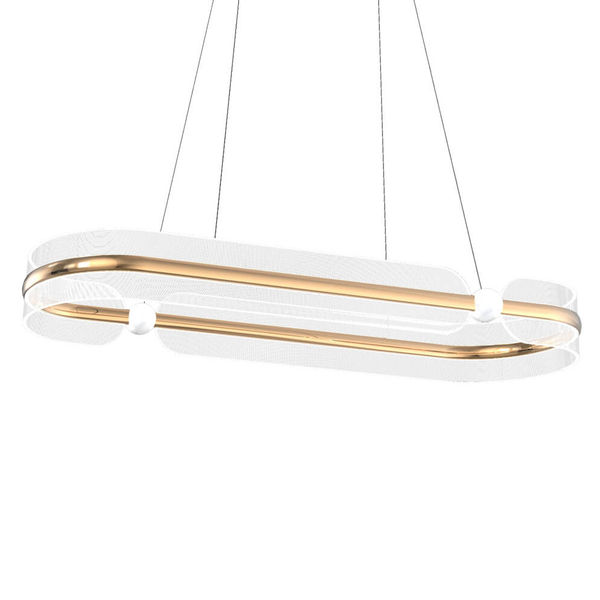 Lampa wisząca Sopla PND-63728-56W-3K-GD Italux LED 56W 3000K złota biała