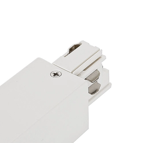 Zasilanie szynoprzewodu uziemienie prawe HT4-L01-I/WU Italux do 3-fazowej szyny natynkowej 230V biały