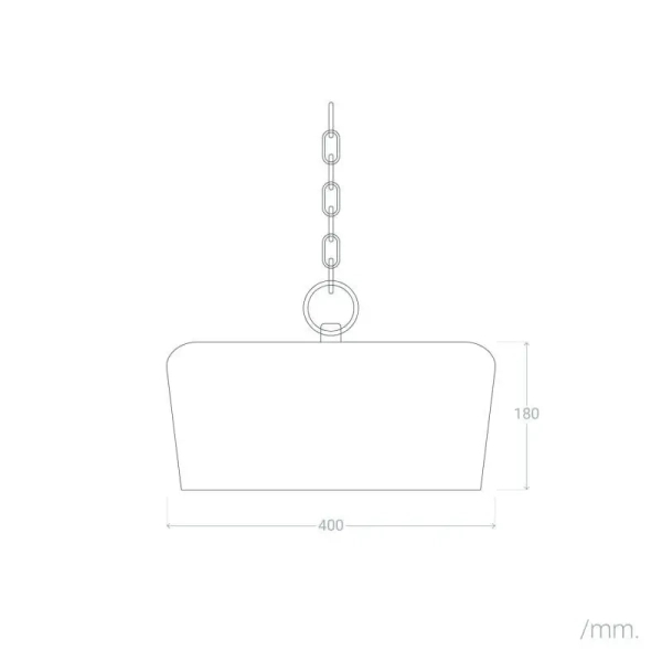 Wiszący lampa z drewno mango Niche ABR-LWD-NICH na łańcuchu brązowa